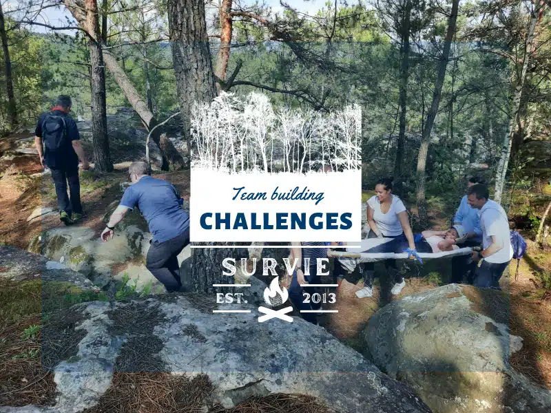 logo team building challenges survie